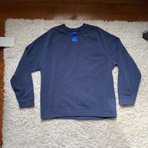 Kit and Ace Men’s Navy Fleece Crewneck Sweater. Size Large. Good Shape!